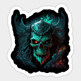 Skull 3 Sticker